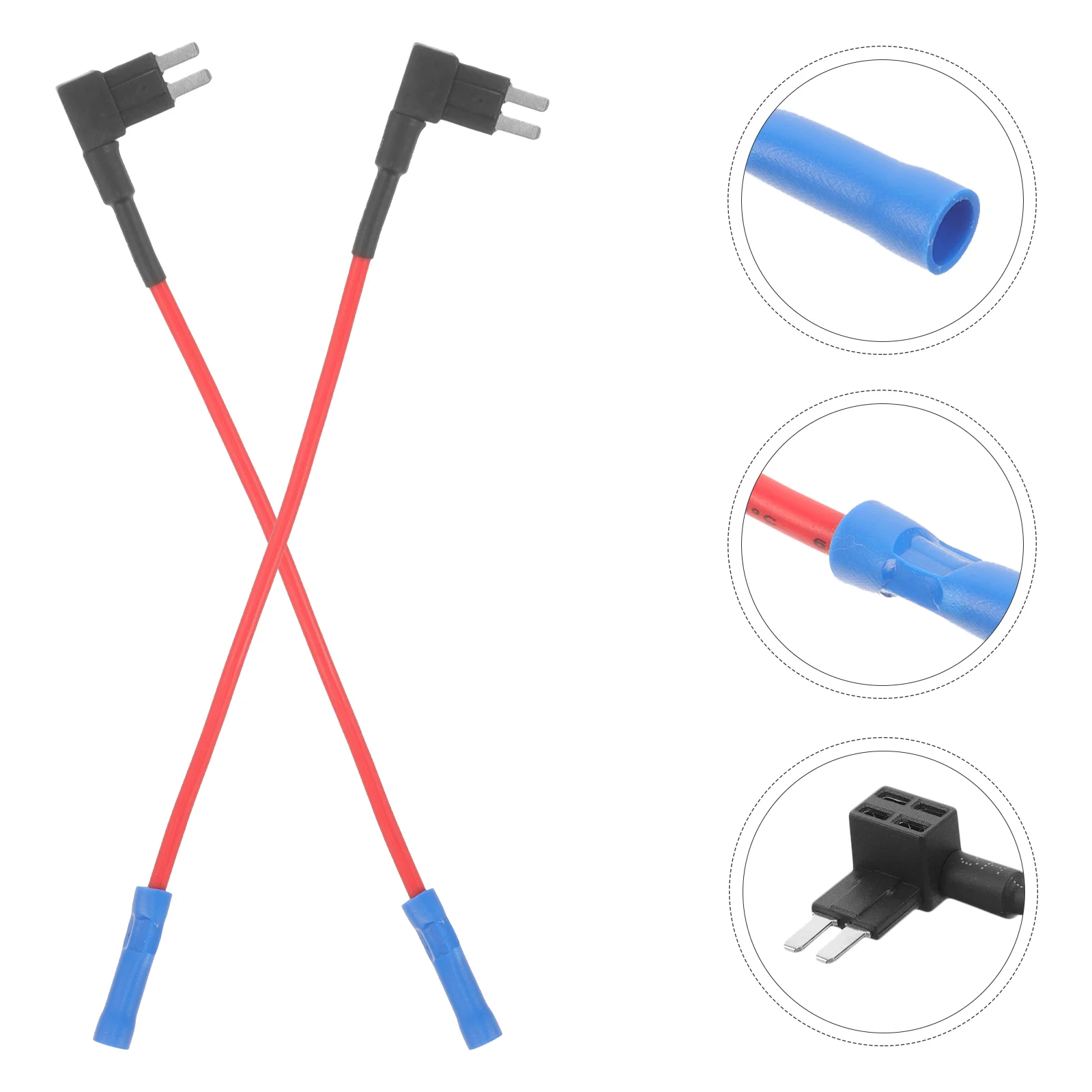 

6 Pcs Fuse Box Automotive Holder Heavy Duty Taps Protection Device Inline Blade Adapter