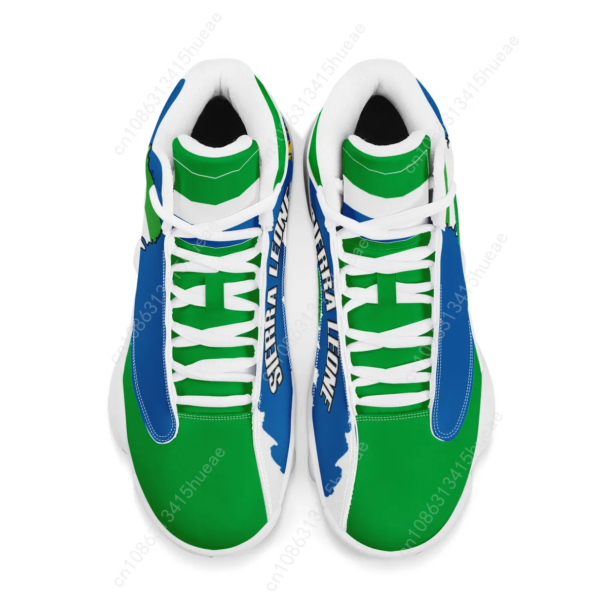 New Sierra Leone Flag Pattern Teens Sneakers Trendy Cozy Soft Basketball Shoes Outdoor Men Non-slip Durable Running Tennis Shoes