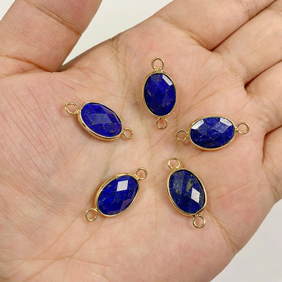 PH PandaHall Natural Gemstone Cross Pendants - Tiger Eye, Quartz Stone Charms For DIY Jewelry Making (20 Pcs)