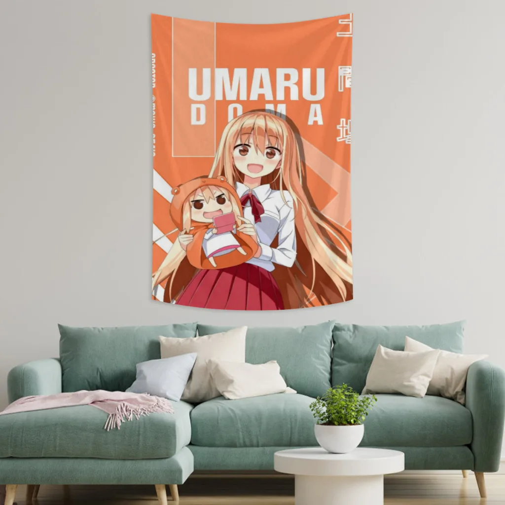 

Kawaii Anime Himouto! Umaru-Chan Tapestry Room Décor Aesthetic Home Decoration Bedroom Wall Art