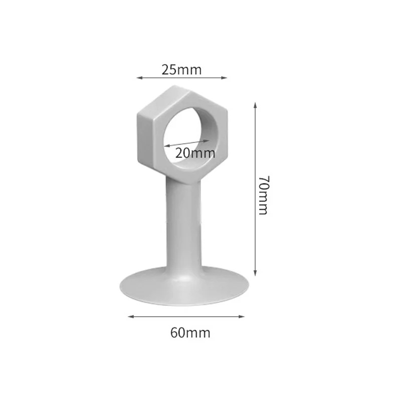 thumbnail image 1 of Tope de puerta anticolisión de silicona, protector de pared con ventosa, para manija de puerta, accesorios para muebles, 3, 5 y 10 unidades, 1 of 5