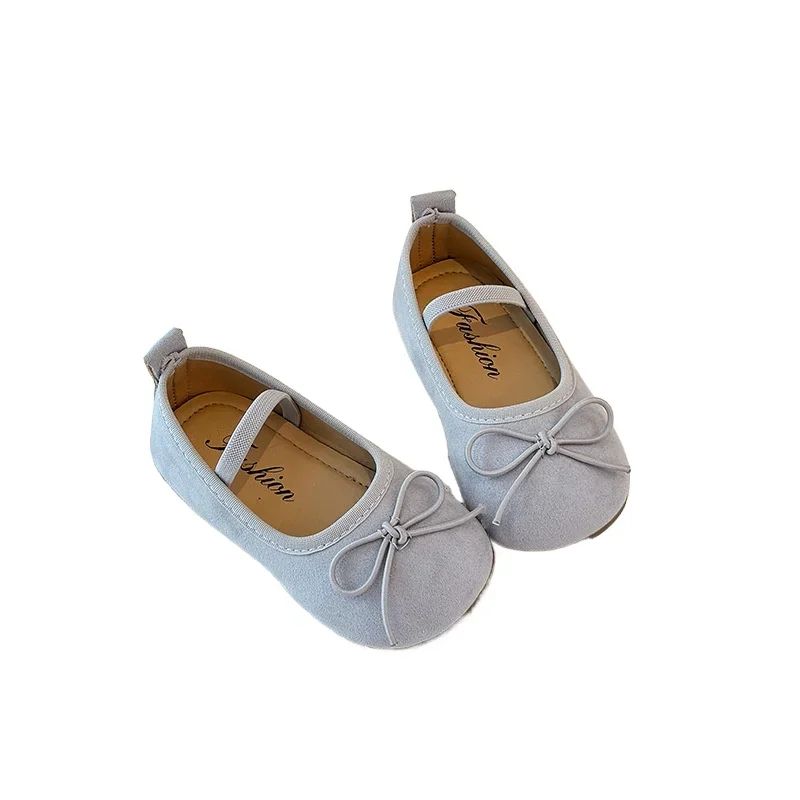 Children Leather Shoes for Girls Spring Fashion Korean Style Soft Anti-slippery Versatile Chic Princess Mary Jane Shoes