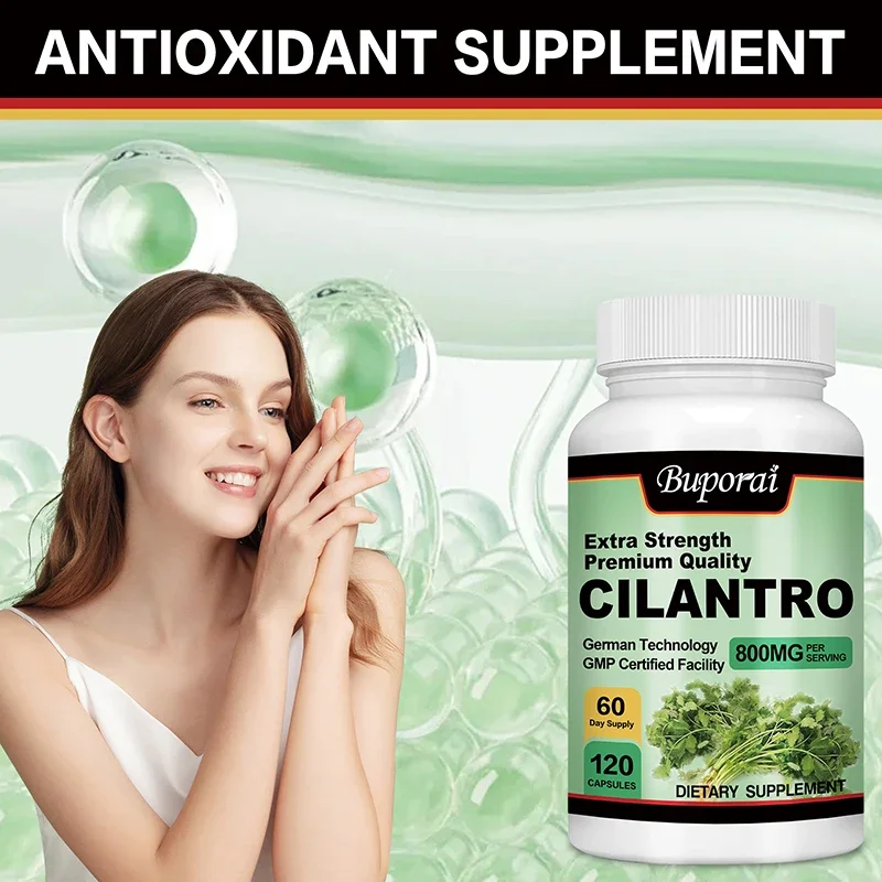 Cilantro Supplement Rich Source of Antioxidants Natural Cleansing Detox