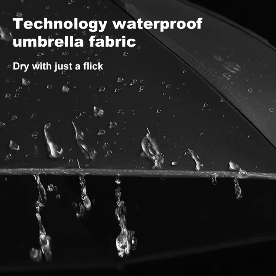 Weather Umbrella 24-Bone Double Keel Black Glue Fully Automatic Folding Umbrella Thick Durable Keel UV Resistant Reinforced