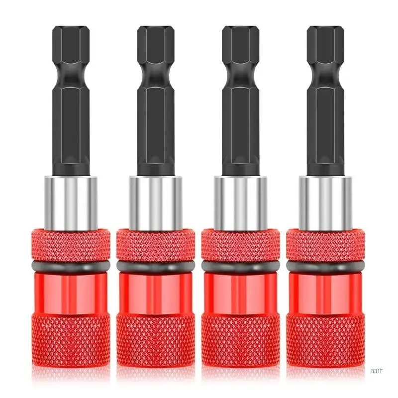

4Pieces Extension Chuck Adapter with 6.35mm 1/4 Inch Shank