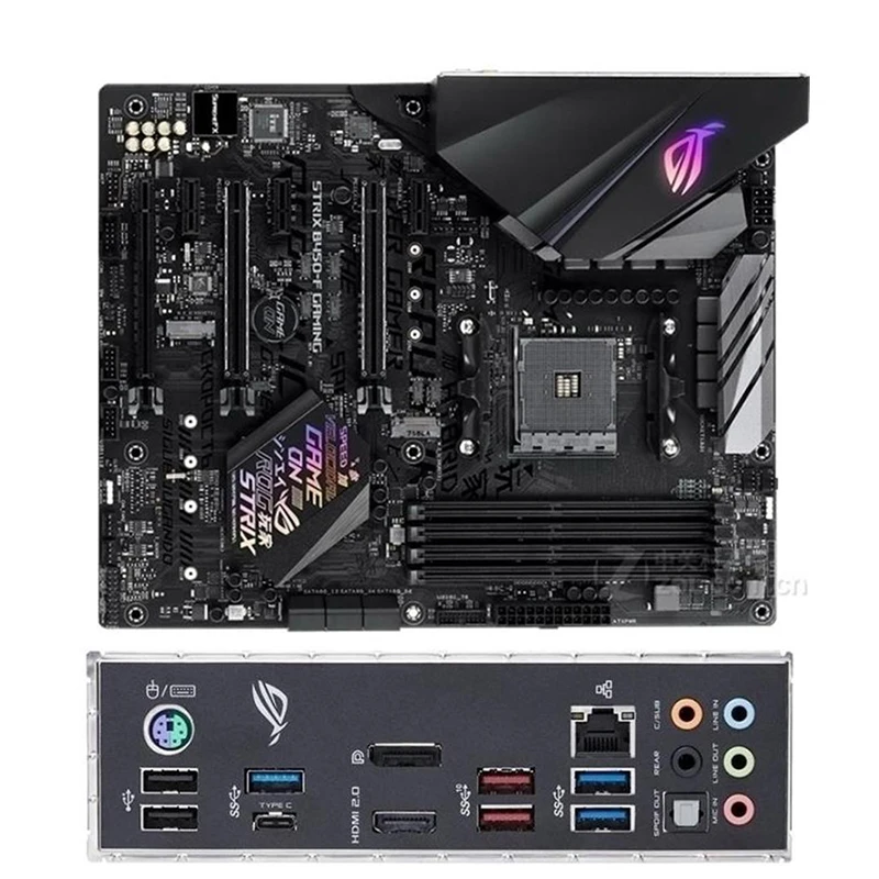 Amd B450 Rog Strix B450-F Scheda Madre Da Gioco Usata Presa Originale Am4 Ddr4 128Gb Usb3.0 M.2 Nvme Sata3 Scheda Madre Desktop