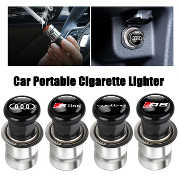 Accendisigari Portatile per Auto con Logo AUDI per SLIEN RS TT R QUATTRO A6 A5 A3 A2 A1 A7 A8 Q5 Q6 Q7 Q8 Q3 Q4 Q2