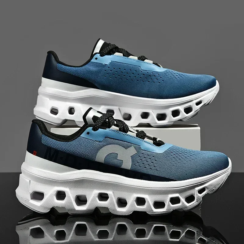 New Men's Sneakers Fashion Casual Shoes Sports Running Mesh Breathable Comfortable Non-slip Elastic Male Shoes