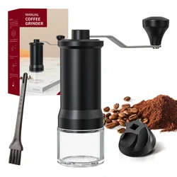 Portable Manual Coffee Grinder - Compact and Convenient (Black)