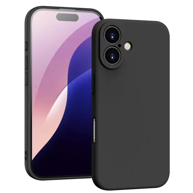 Liquid Silicone Case for iPhone 17 16 15 14 13 12 11 Pro Max 12 Mini iPhone 16 Plus 16e 17 Air Soft Protective Anti-drop Cover