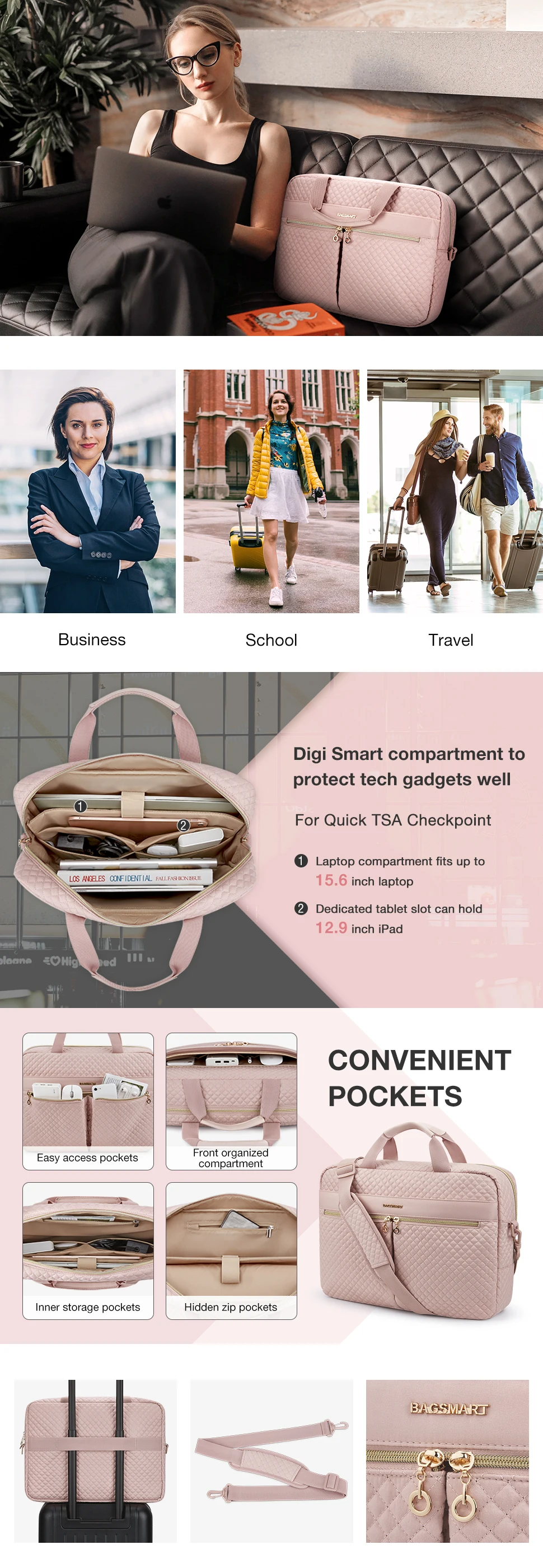 Notebook Pouch, Pacola, Escritório, Viagem, Negócios, Bolsa de Computador