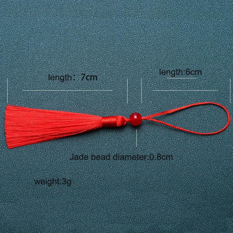 HAND ® Silky Tassels Blue 12 Cm Long For Craft Jewellery