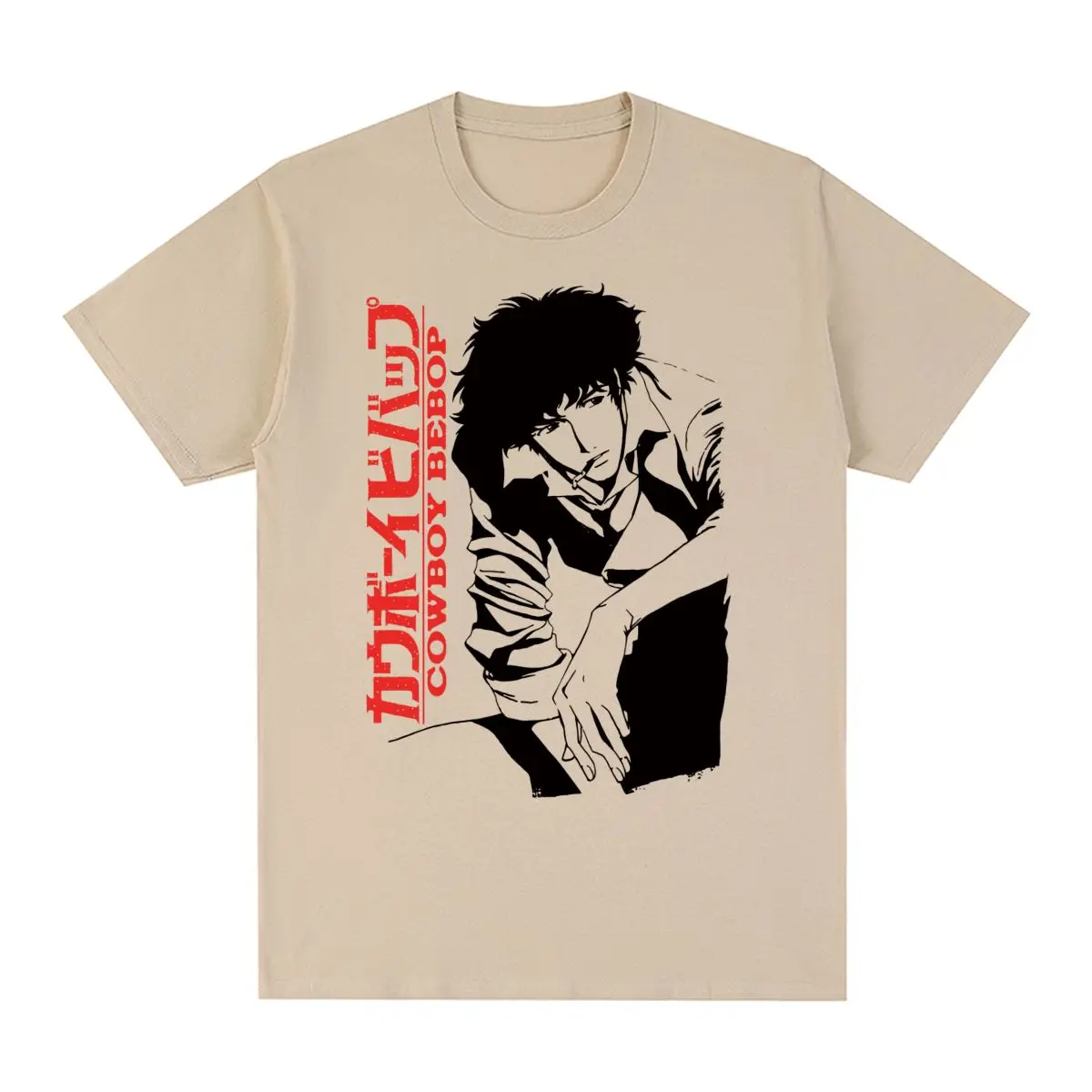 

cowboy bebop Vintage T-shirt Hot Japanese Anime Cotton Cartoon Summer Men T shirt New Tee Tshirt Womens Tops
