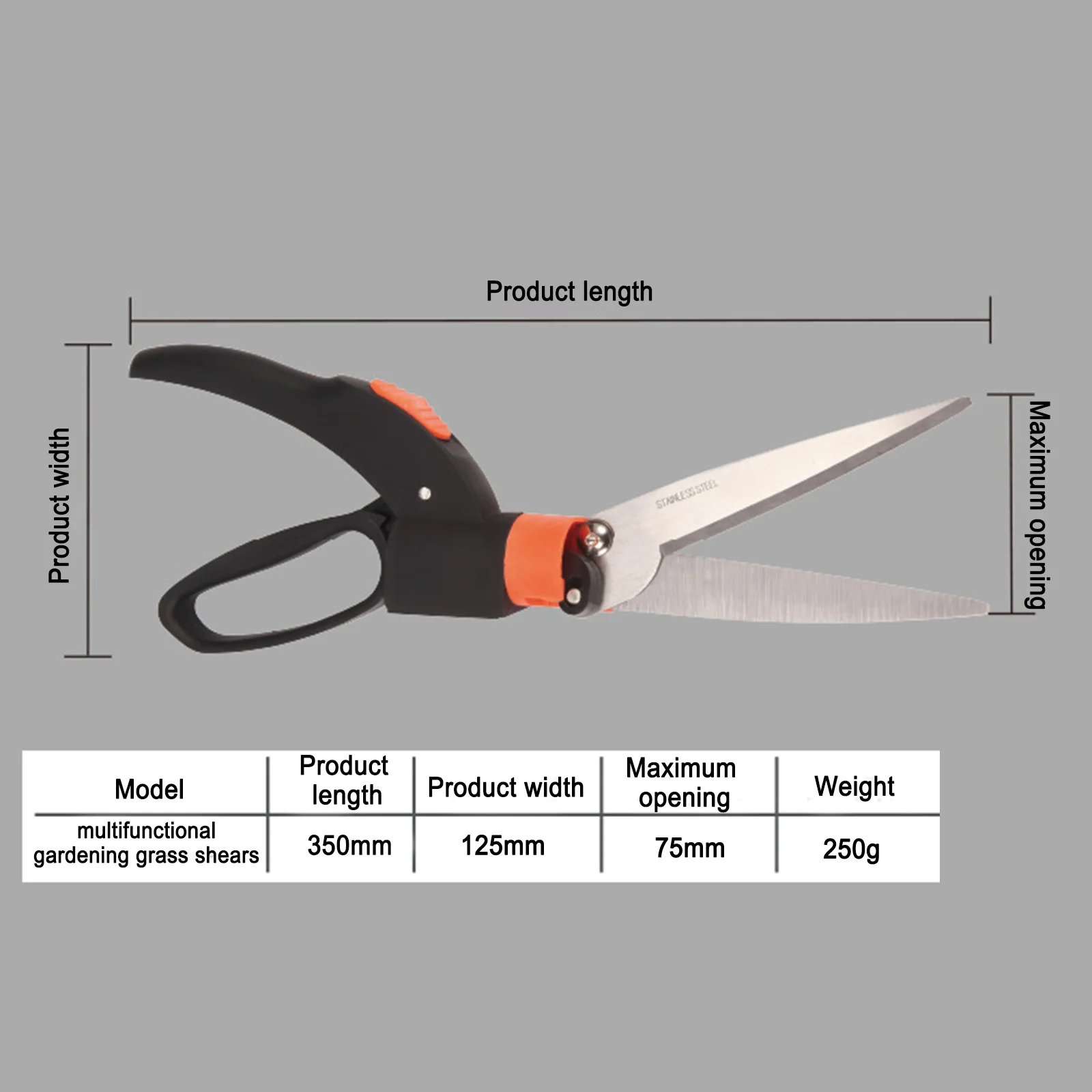 Garden Clippers, Gardening Tools Trimming Scissors For Cannabis For Flowers  For Grasses 