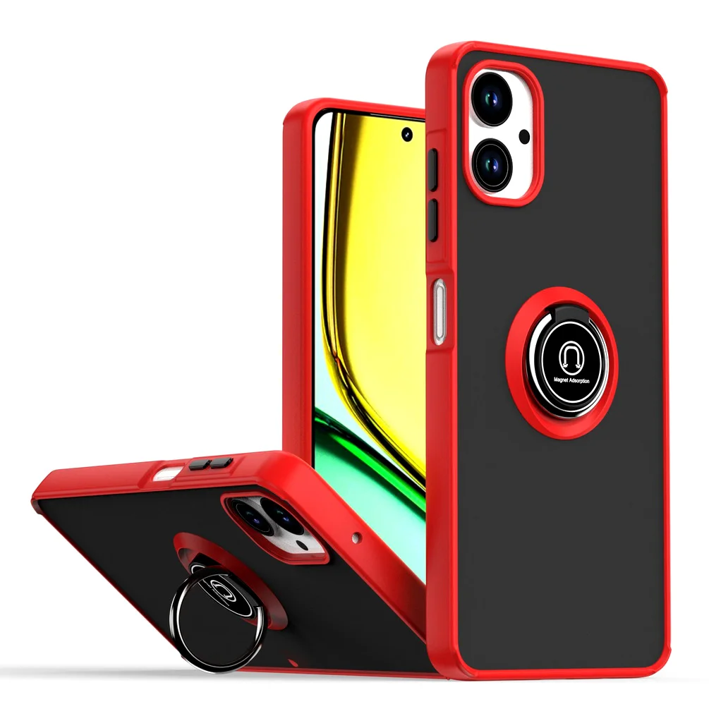 Universal Rotatable Bracket Case with Finger Ring Cover