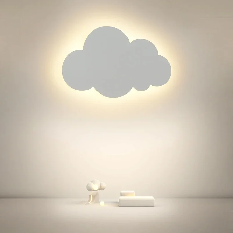 Led Cloud Touch On/Off Interruttore Lampada Da Parete Soggiorno Moderno Ragazza Camera Da Letto Per Bambini Bambini Decorazione Minimalista Dimmer Bia