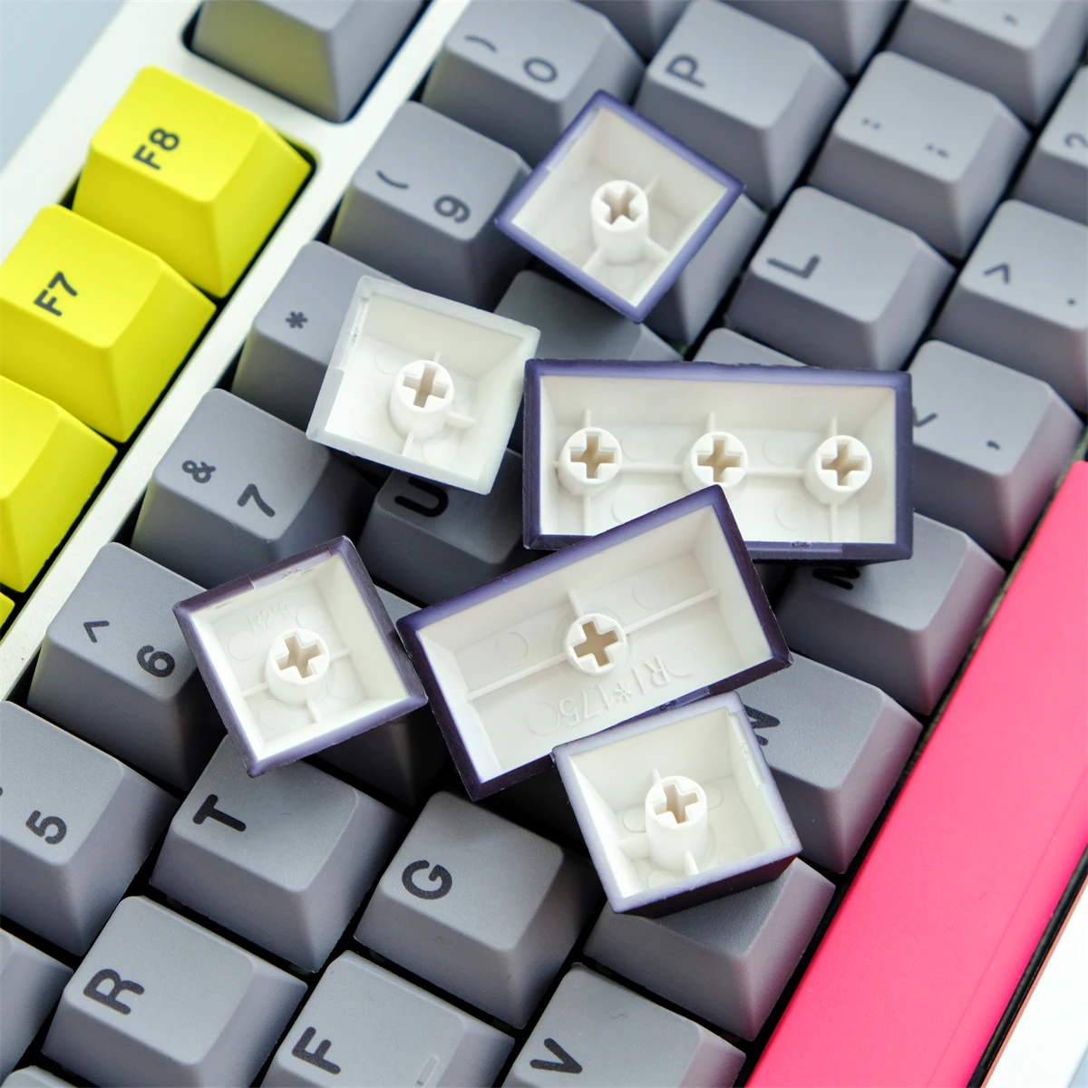 Gmk Prepress Dye Subbed Keycaps Cherry Keycap Perfil para Keychron q2 65 75 Anne Gh60 Gk64 Poker Pbt 129 Chaves por Conjunto - Imagem 5