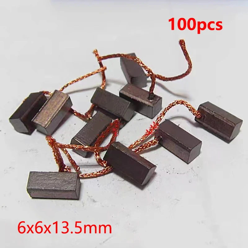 Carbon Brushes 100pcs for Automobile Heater Blower Fan Air-blower Car Motor