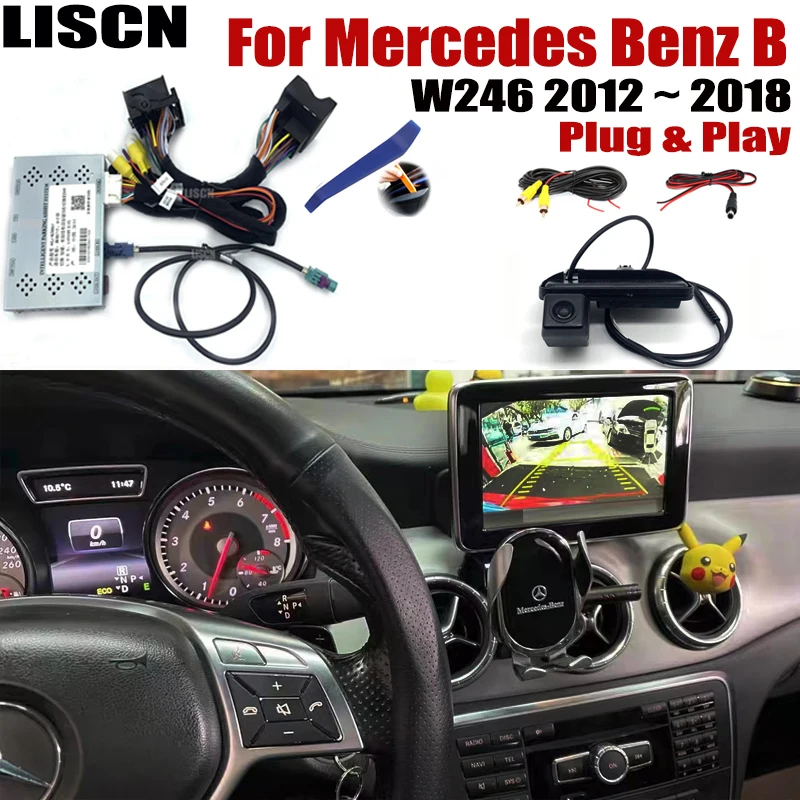 

Передняя Задняя камера заднего вида для Mercedes Benz B W246 2012 2013 2014 2015 ~ 2018 оригинальный экран Резервное копирование интерфейс Plug & Play