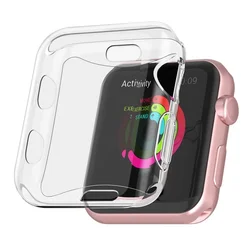 Premium TPU Screen Protector Case - Full Coverage Bumper for 42MM Series 3 2 1 (Clear)