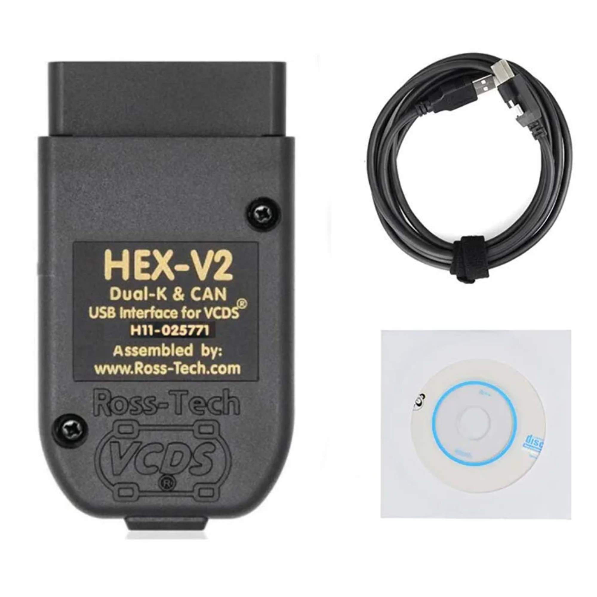 

OBD2 Diagnostic Cable HEX V2 VAG 23.3V23.11.22.9 21.9 For VW/AUDI/ Skoda/Seat Auto Reader USB Cable Scanner