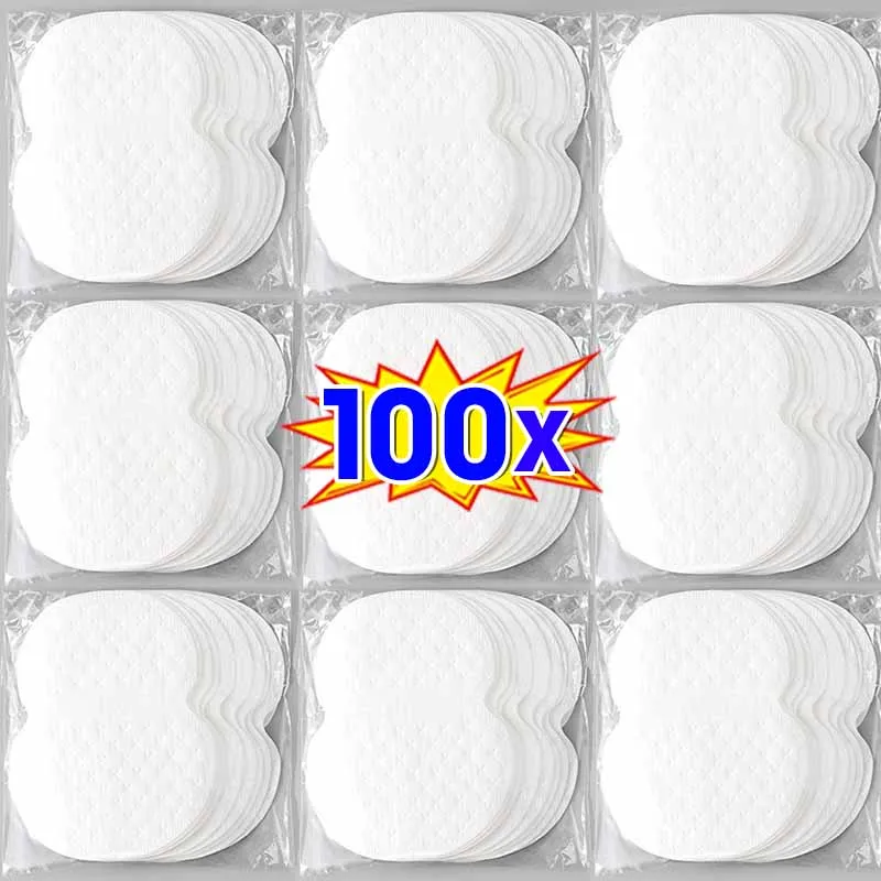 100/50pcs neviditelná podpaží potu savé nálepky potu perspiration dezodorant štít blok šaty šatstvo péče antiperspirant