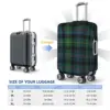 Fashion Green Tartan Plaid Suitcase Cover Dust Proof Gingham Luggage Covers Protector for 18-32 inch 6