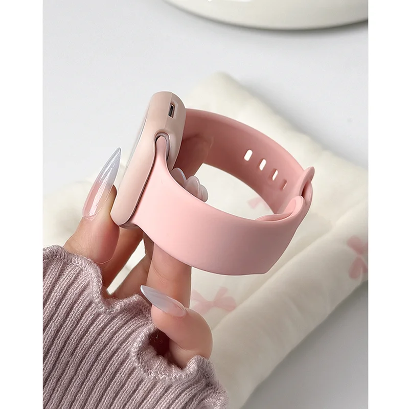 Premium Silicone Strap with Soft Protective Case