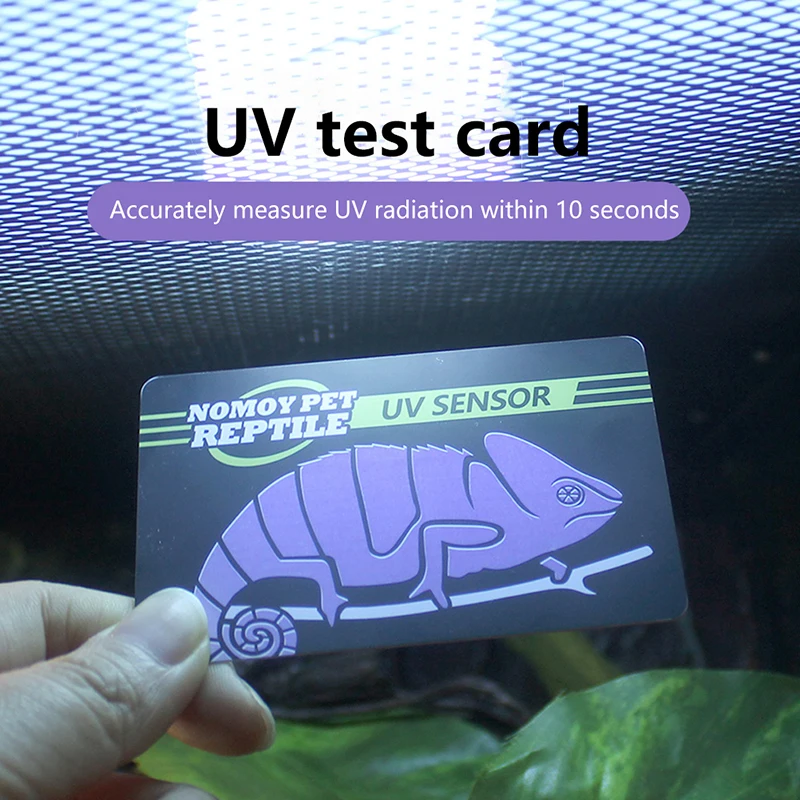 Reptile UVB Light Lamp Bulb Test Card UV Tests Paper Tester Meter Pet Supplies Turtle Ultraviolet Test Tool 1PC