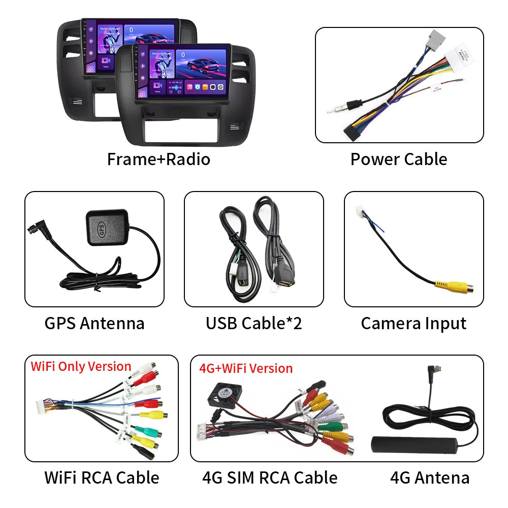 Per Nissan Patrol Y61 1997-2005 Autoradio Multimediale di Navigazione GPS Android 16 WIFI Senza Fili CarPlay Schermo Touch Stereo Console - Image 6