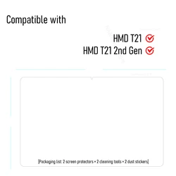 Premium 2 - Pack HD Scratch Proof Tempered Glass Screen Protectors (2P - HMD - T21)