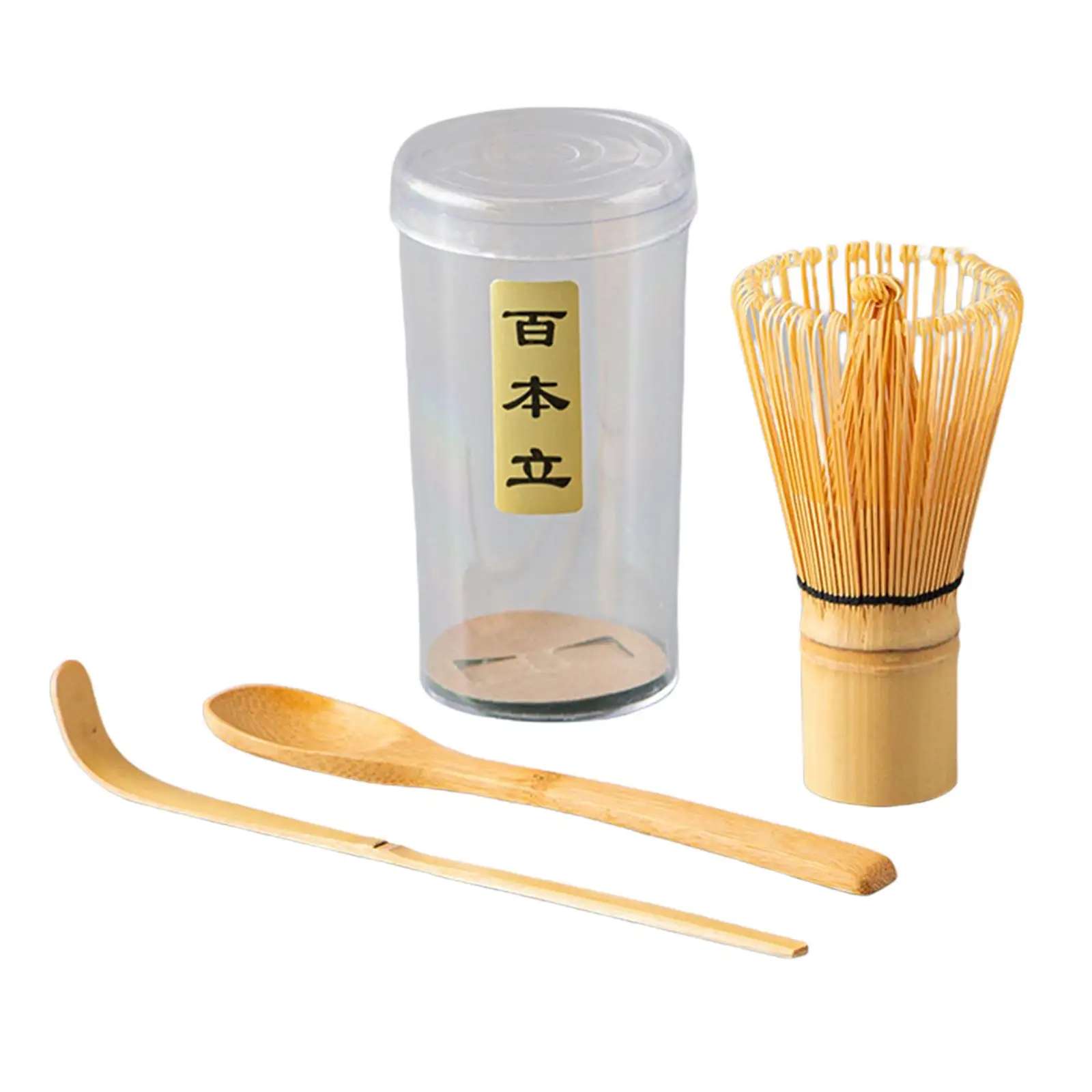 Bamboo Matcha Whisk Set Traditional , Tea Spoon Bamboo Whisk & Holder Matcha