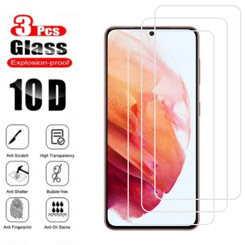 

Защитное закаленное стекло для Samsung Galaxy S10 Lite S10E S20 S21 FE S22 Plus Note10, 3 шт.
