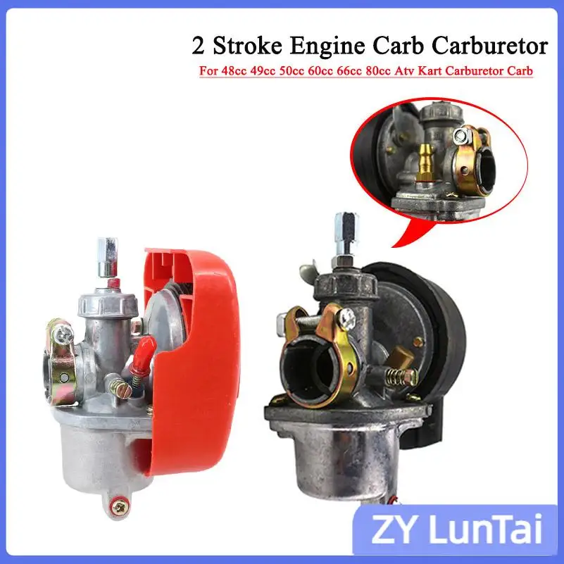 Carburatore per motore a 2 tempi da 49cc 60cc 66cc 80cc per bicicletta motorizzata