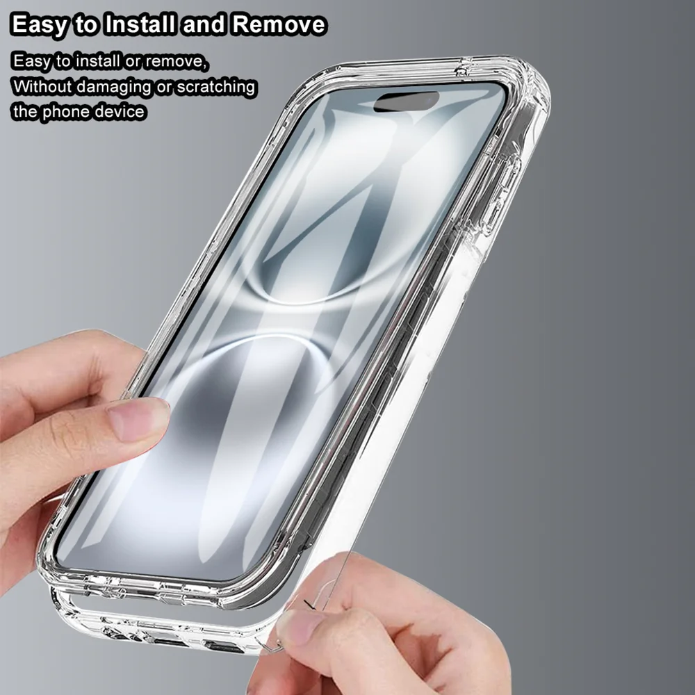 Ultimate Clear Hard Shell - Military Grade 360° Full Body Protective Case