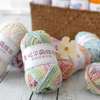 40g/128 Meters/4 Strands Xuefeier Milk Thread Xuefeier Cute Doll Spray Dyeing Long Cotton Yarn Doll Thread Baby Cotton Thread 1