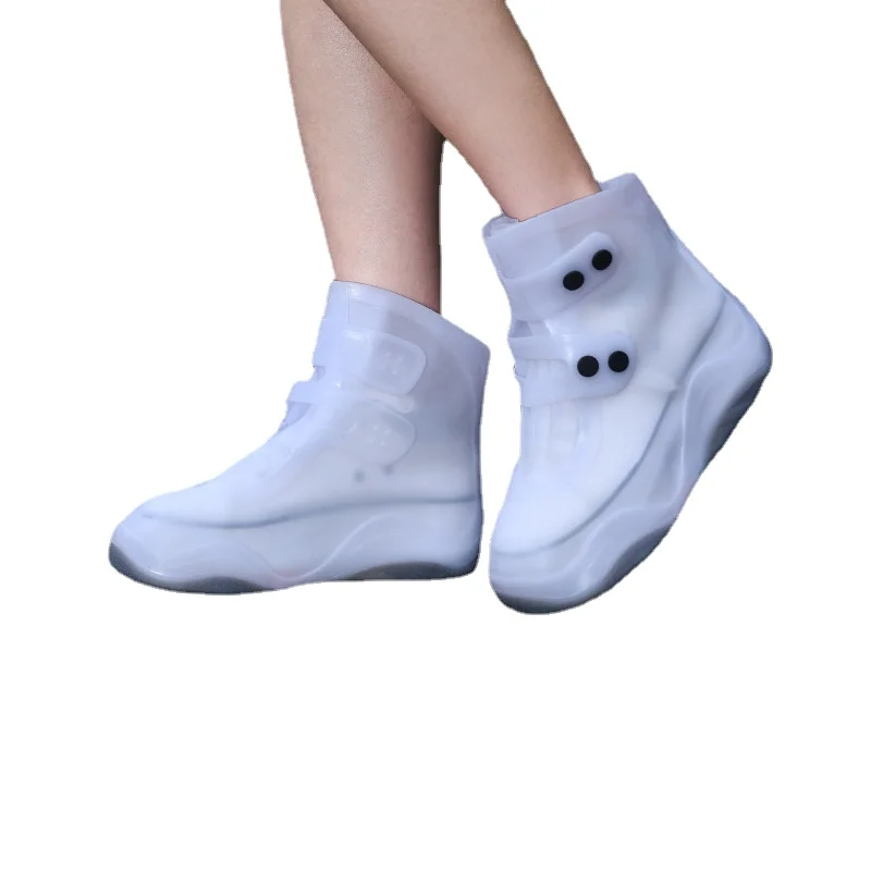 New 2023 Women Fashion Waterproof Shoes Covers Slip-resistant Men Reusable Shoes Protector Rain Boots Pads For Outdoor