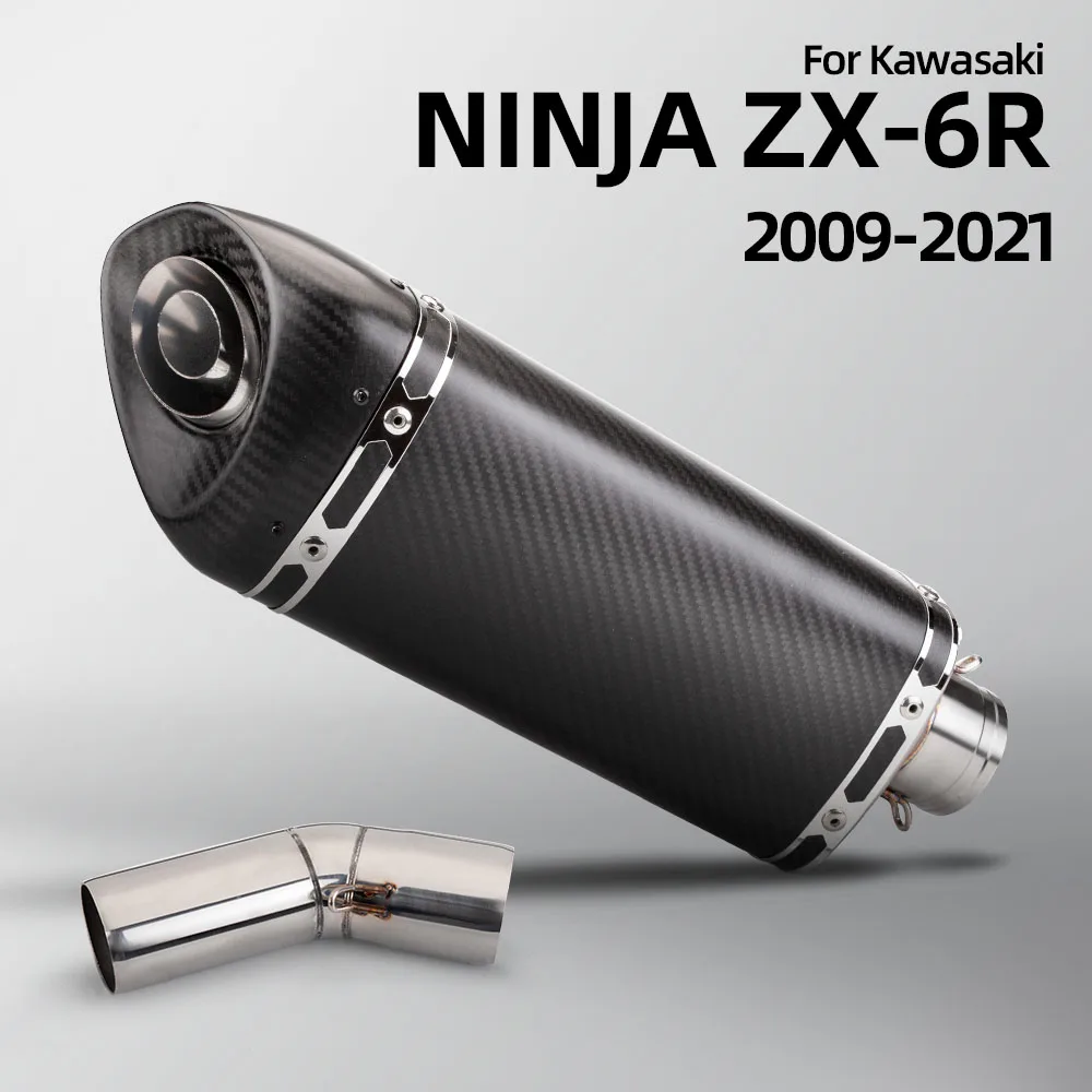 バイク用マフラー カワサキ用 ZX6R ZX-6R 2009-2021 オートバイの排気