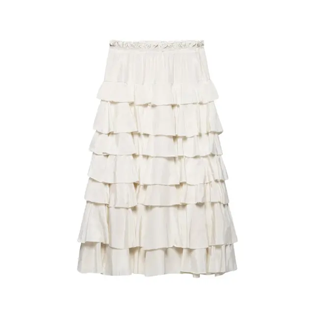 ROLAROLA★大人気★TIERED LONG SKIRT Long Skirt Line_up to 30%🤍 오직 7일간만 진행되는 Rola Week