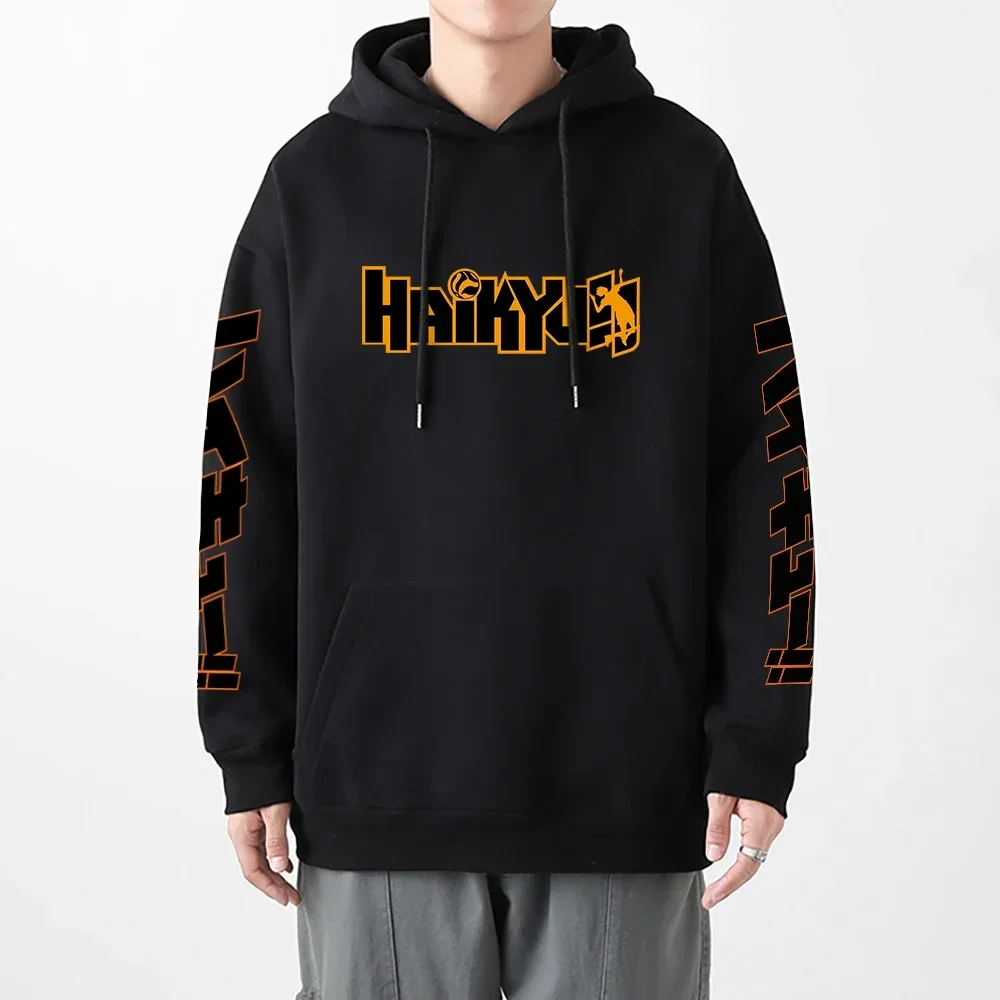 Japan Anime Haikyuu Manga Prints Hoodies Mens New Fashion Hoody Hip Hop Fleece Sweatshirts Crewneck Pullovers Cute Clothing Man 4