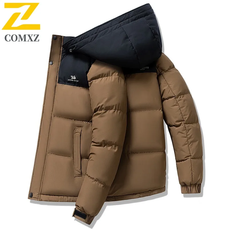 Men's Graphene Winter Coat Thermal Lined Hooded Puffer Jacket Windproof Waterproof Thickened Outdoor Parka Casual Streetwear2025