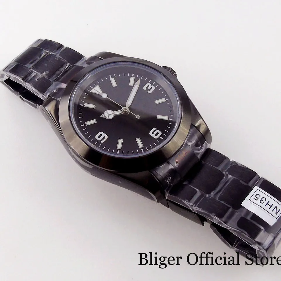 Bliger Automatikuhr Herren – 40 Mm, Graues Zifferblatt, Keramik-Lünette, NH35A Werk