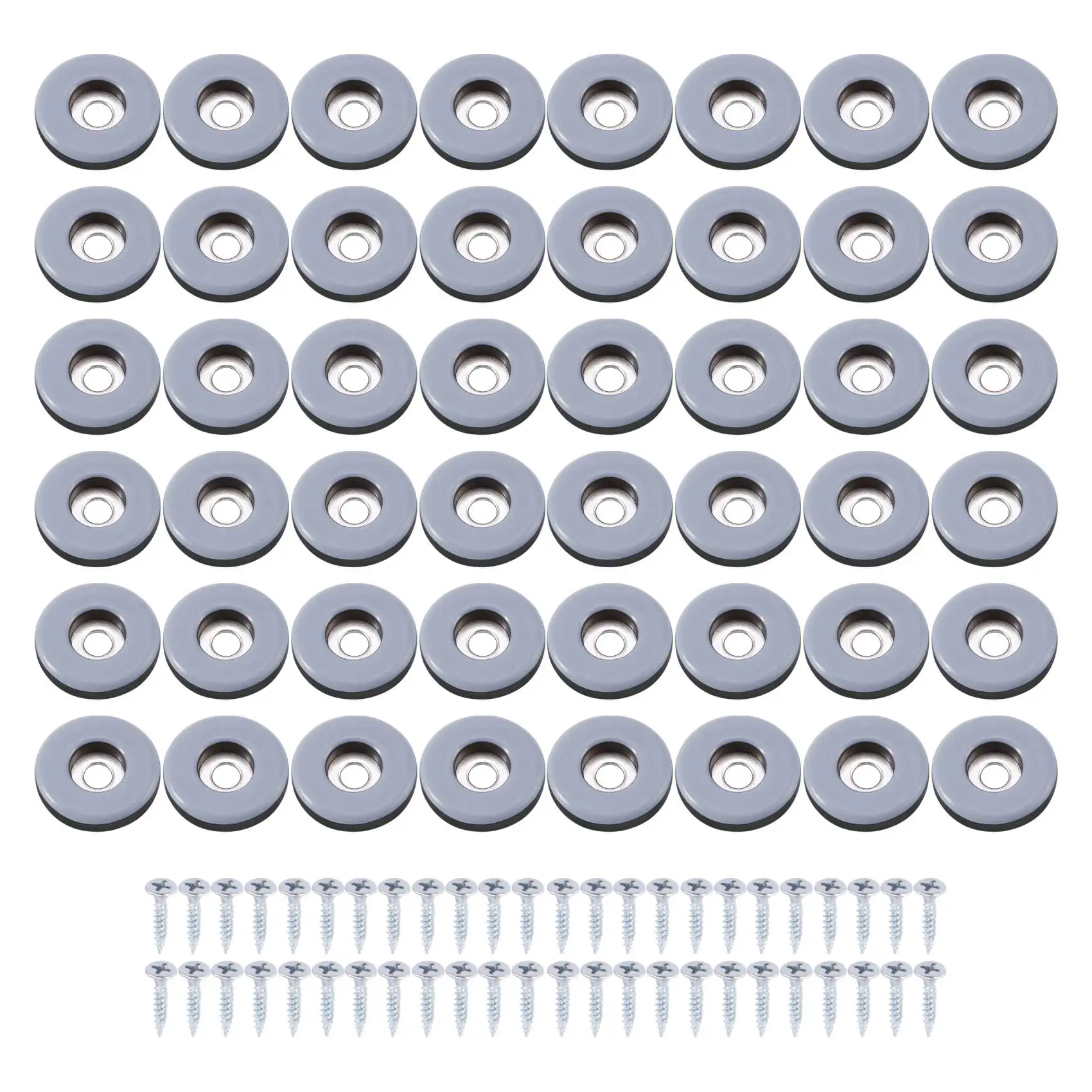 Ptfe Easy Moving Furniture Glliders Protetor de Piso de Parafuso para Pisos de Madeira Azulejada 25 mm Redondo 48 Pcs