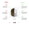 Ceramic Coating Spice Grinder White Nonstick Ceramic Coating Metal Grinder-4 Layers 63mm/2.5" 4
