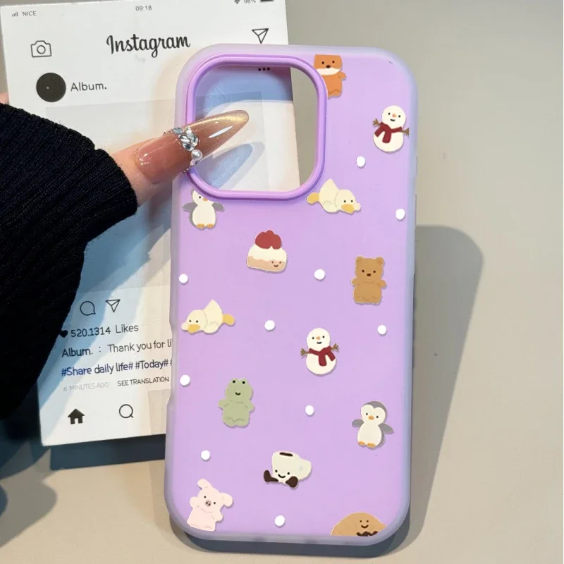 Cute Animal Cake Design Phone Case