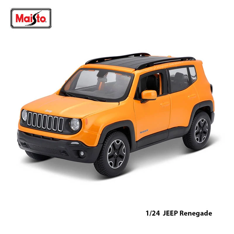 

Maisto 1:24 Jeep Renegade Alloy car model die-casting static precision model collection gift toy tide play door can be opened