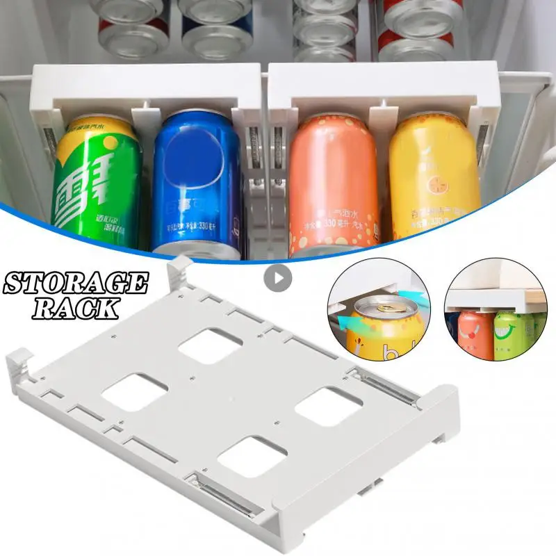 Refrigerator Storage Rack Beer Soda Doublerow Hanging Organizer Refrigerator Beverage Dispenser