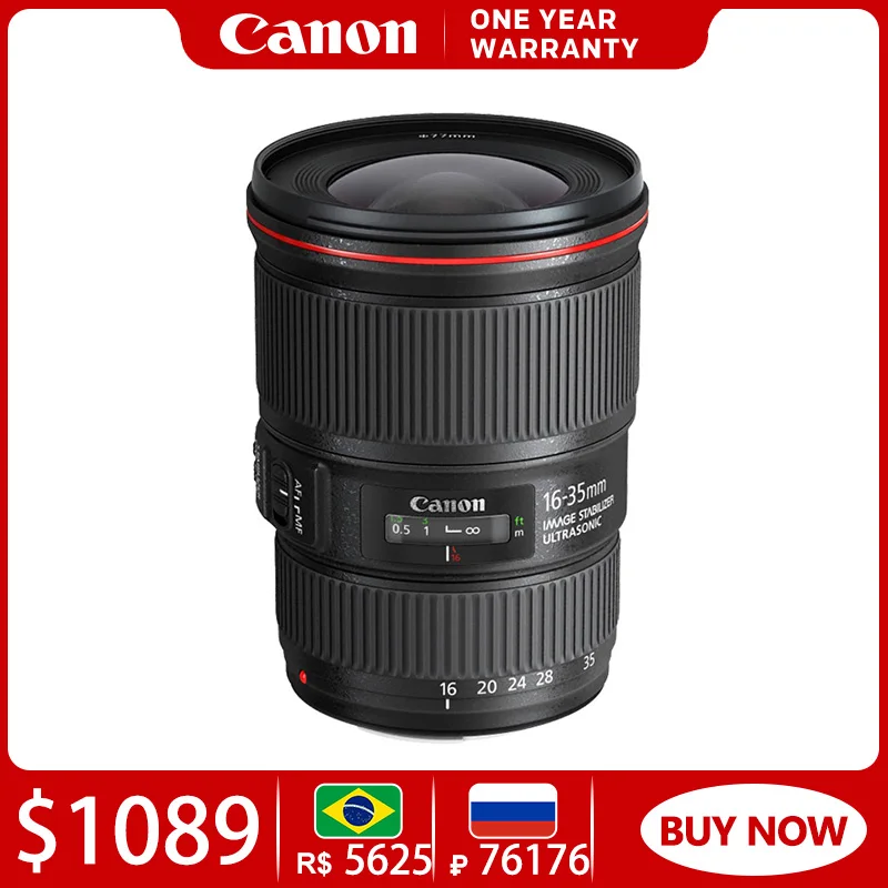 Canon EF 16 35mm F4L IS USM EF Lens Wide angle Zoom Lente DSLR Camera