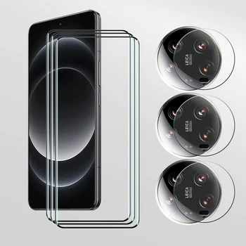 Pellicola in vetro temperato 9D per Xiaomi 14 Ultra Protezione schermo Pellicola frontale antigraffio per Xiaomi 14 Pellicola per fotocamera ultra morbida