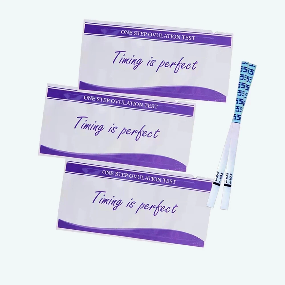 20pcs Home Female Quick Test Pregnancy Strip LH Urine Test Ovulation Early Pregnancy Response Over 99% Accuracy Self-test Strips